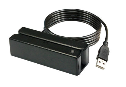 Element Magnetic Stripe Reader, Standalone Track 1/2/3, USB, Black