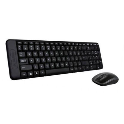 Picture of Logitech Wireless Keyboard & Mouse Combo, MK220, Black, USB Receiver)