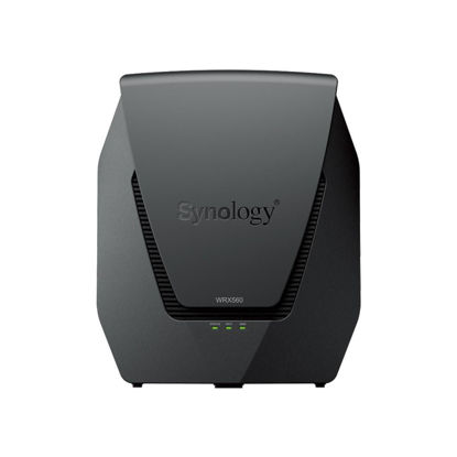 Picture of Synology WRX560 Dual-band Wi-Fi 6 Router with a quad-core 1.4 GHz processor and 512 MB of DDR4