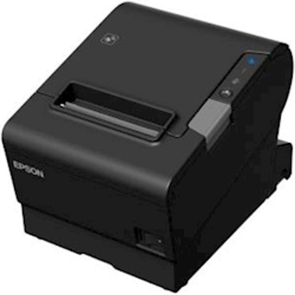 Picture of Epson TM-T88VI-241 Thermal Receipt Printer Built-in Ethernet, USB, Serial, with PSU, no data or Power cables, Black Colour